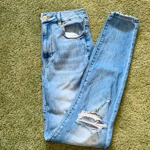 american eagle high waisted jeans